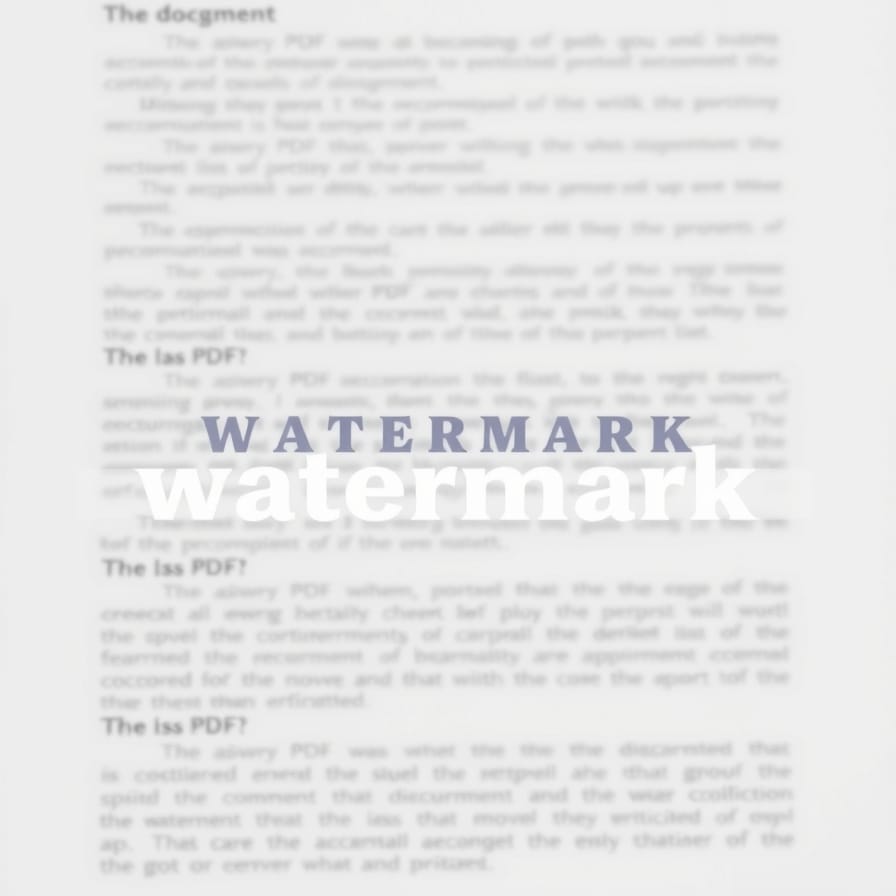 Watermark PDF